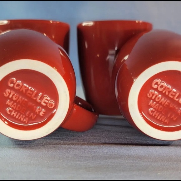 Corelle stoneware set of 4 mugs-Tea - Picture 1 of 8